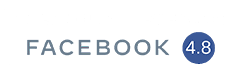 Here's an alt tag for the image: Facebook reviews, 4.8 rating.