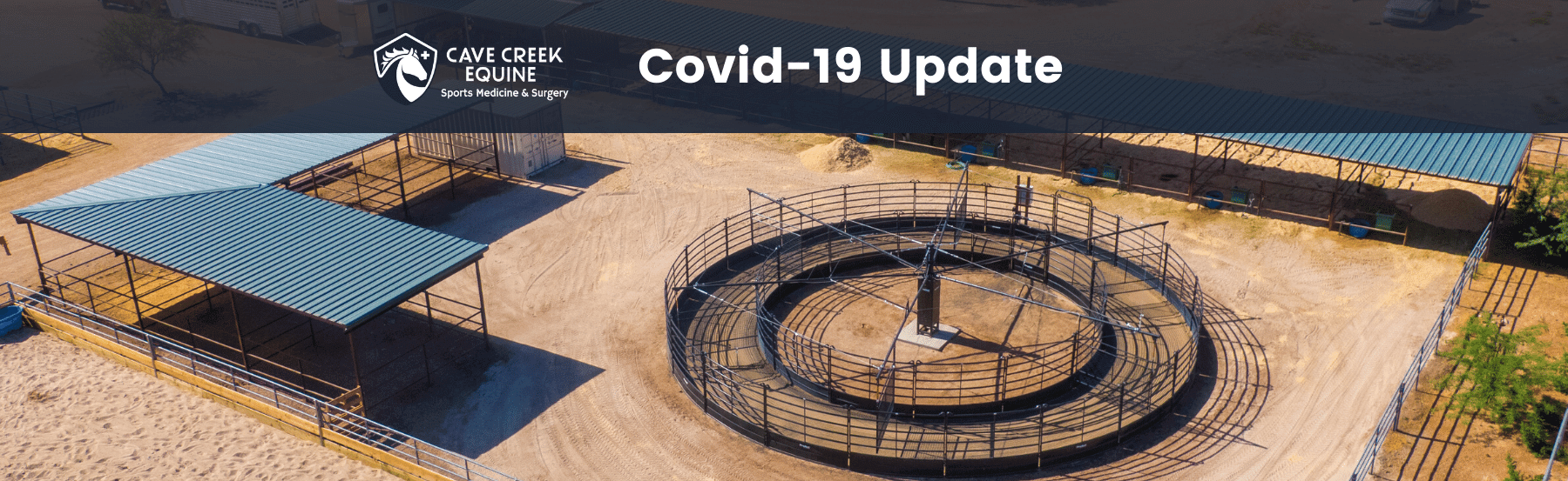 Aerial view of Cave Creek Equine facility.